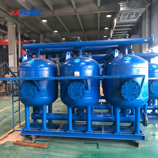 8罐并聯(lián)除懸浮物淺層砂過(guò)濾器